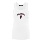MLB PHILADELPHIA PHILLIES RETRO CLASSIC CAMISOLE DOS NAGEUR POUR FEMME (BLANC)