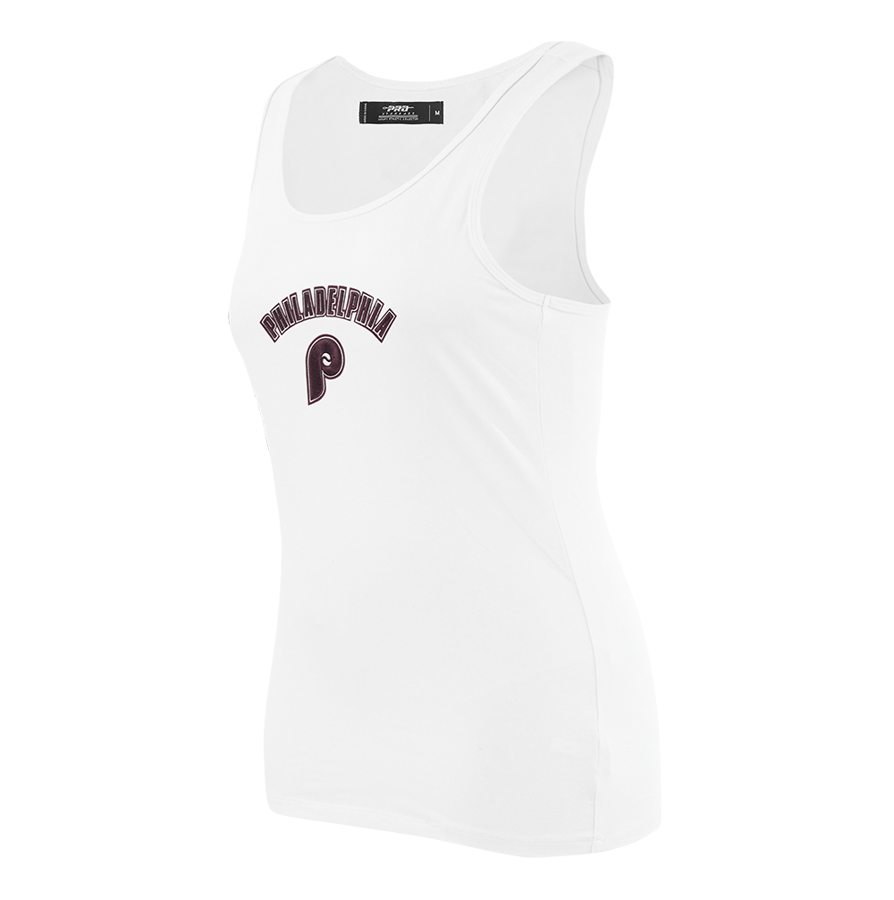 MLB PHILADELPHIA PHILLIES RETRO CLASSIC WOMEN'S RACERBACK (WHITE)