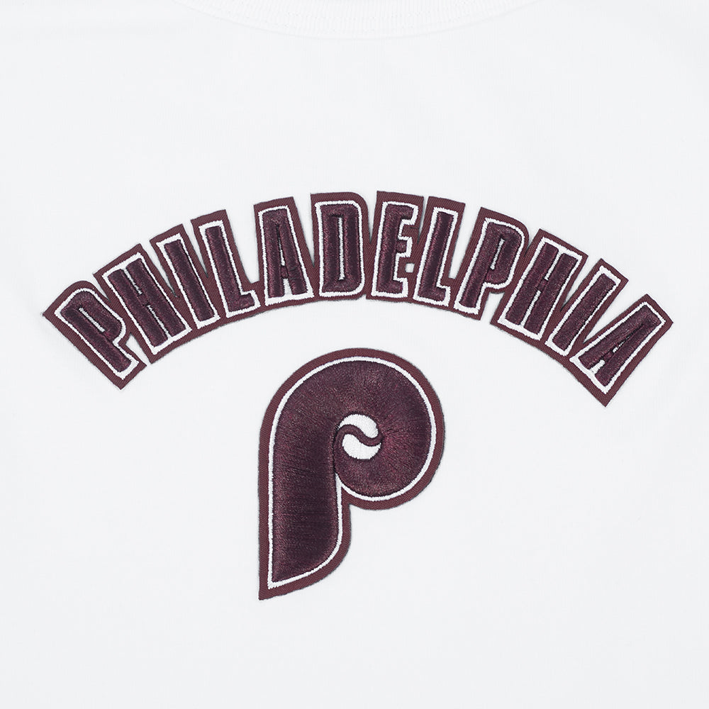 MLB PHILADELPHIA PHILLIES RETRO CLASSIC CAMISOLE DOS NAGEUR POUR FEMME (BLANC)