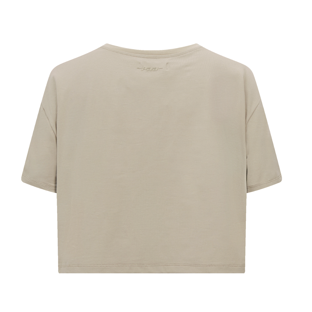 MLB PHILADELPHIA PHILLIES RETRO NEUTRAL WOMEN'S BOXY TOP (TAUPE)