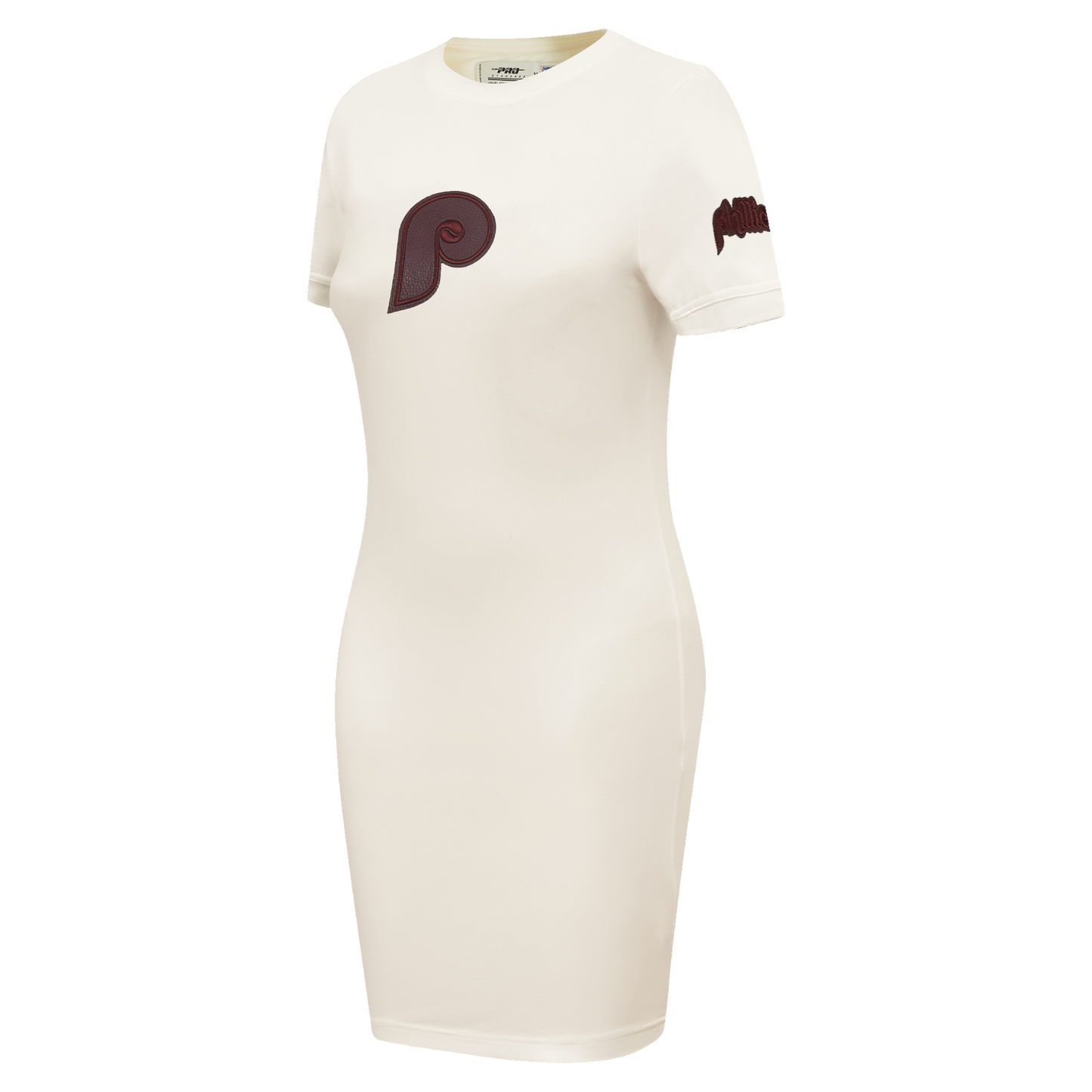 MLB PHILADELPHIA PHILLIES TRIPLE TONAL BODYCON WOMEN'S DRESS (EGGSHELL)