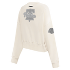 MLB PHILADELPHIA PHILLIES REVERSE FRENCH TERRY CHANDAIL À COL ROND EN MOLLETON POUR FEMME (COQUILLE D'ŒUF)