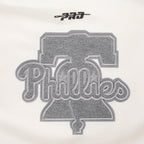 MLB PHILADELPHIA PHILLIES REVERSE FRENCH TERRY CHANDAIL À COL ROND EN MOLLETON POUR FEMME (COQUILLE D'ŒUF)