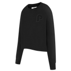 MLB PHILADELPHIA PHILLIES RETRO NEUTRAL WOMEN'S CREWNECK (BLACK)