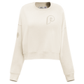 MLB PHILADELPHIA PHILLIES NEUTRAL CHANDAIL À COL ROND RÉTRO POUR FEMME (COQUILLE D'ŒUF)