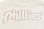 MLB PHILADELPHIA PHILLIES NEUTRAL CHANDAIL À COL ROND RÉTRO POUR FEMME (COQUILLE D'ŒUF)