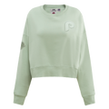 MLB PHILADELPHIA PHILLIES RETRO NEUTRAL WOMEN'S CREWNECK (MOSS)