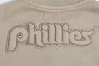 MLB PHILADELPHIA PHILLIES RETRO NEUTRAL WOMEN'S CREWNECK (TAUPE)