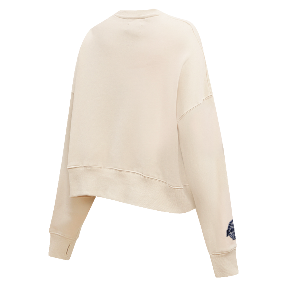 MLB PHILADELPHIA PHILLIES VARSITY BLUES WOMEN'S CREWNECK (LINEN)
