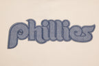 MLB PHILADELPHIA PHILLIES VARSITY BLUES WOMEN'S CREWNECK (LINEN)