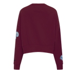 MLB PHILADELPHIA PHILLIES VARSITY BLUES WOMEN'S CREWNECK (WINE)