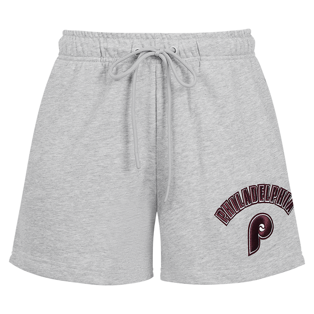 MLB PHILADELPHIA PHILLIES RETRO CLASSIC SHORT POUR FEMME (GRIS CHINÉ)