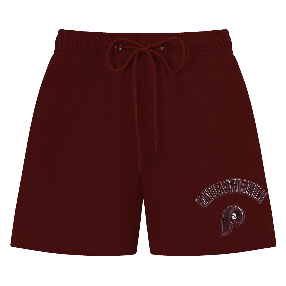 MLB PHILADELPHIA PHILLIES RETRO CLASSIC WOMEN'S SHORT (WINE)
