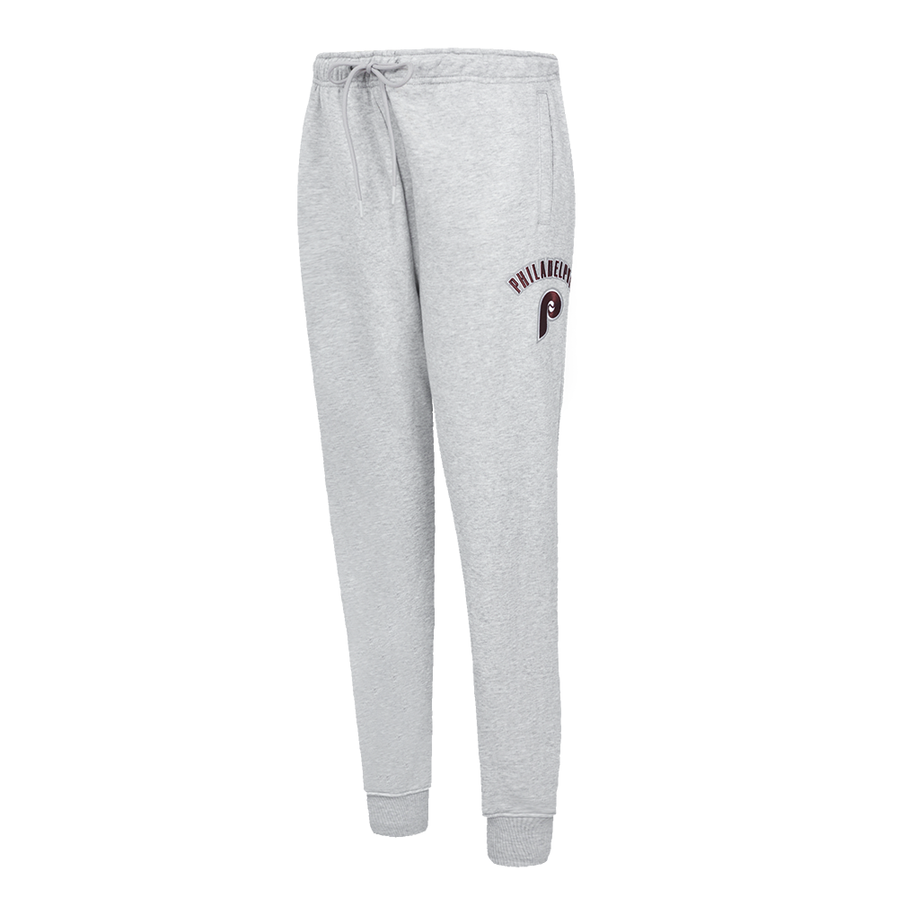 MLB PHILADELPHIA PHILLIES RETRO CLASSIC PANTALON OUATÉ EN MOLLETON POUR FEMME (GRIS CHINÉ)
