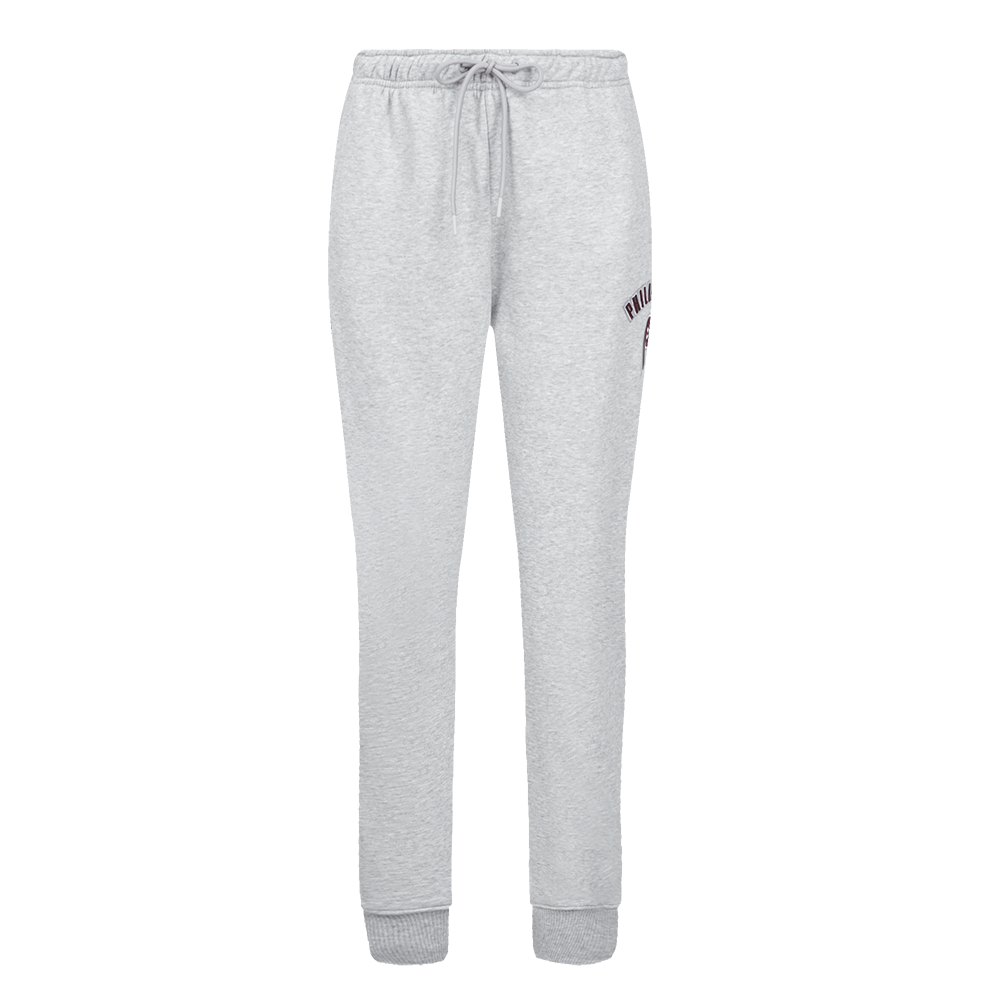 MLB PHILADELPHIA PHILLIES RETRO CLASSIC PANTALON OUATÉ EN MOLLETON POUR FEMME (GRIS CHINÉ)