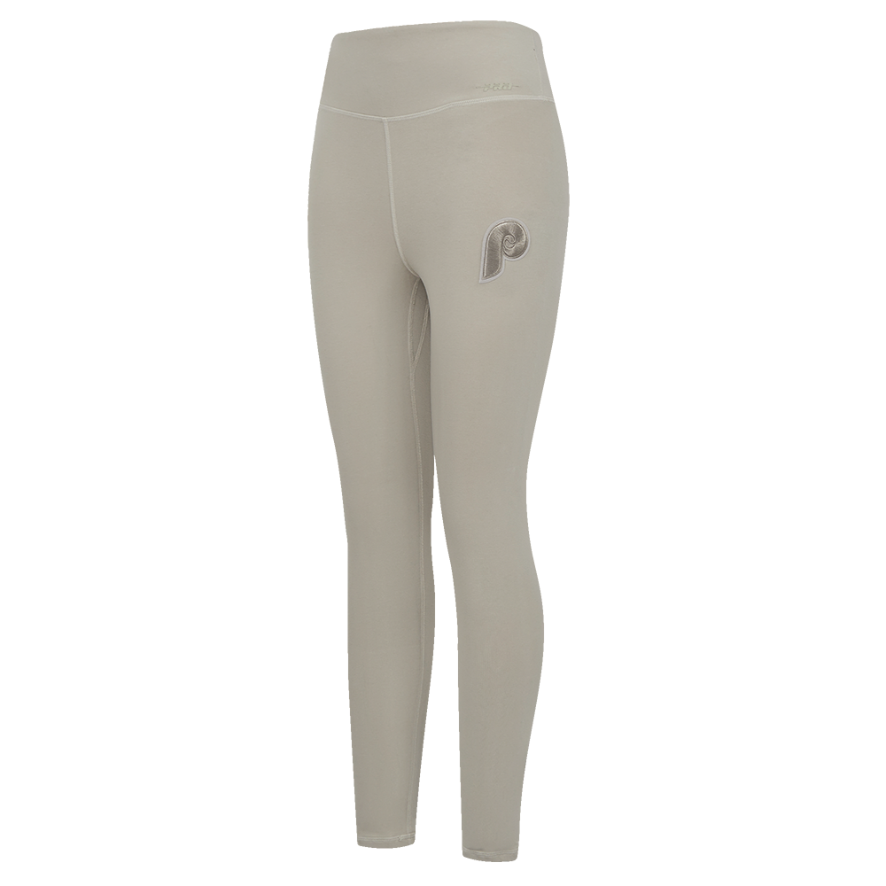 MLB PHILADELPHIA PHILLIES RETRO NEUTRAL WOMEN'S JERSEY LEGGING (TAUPE)