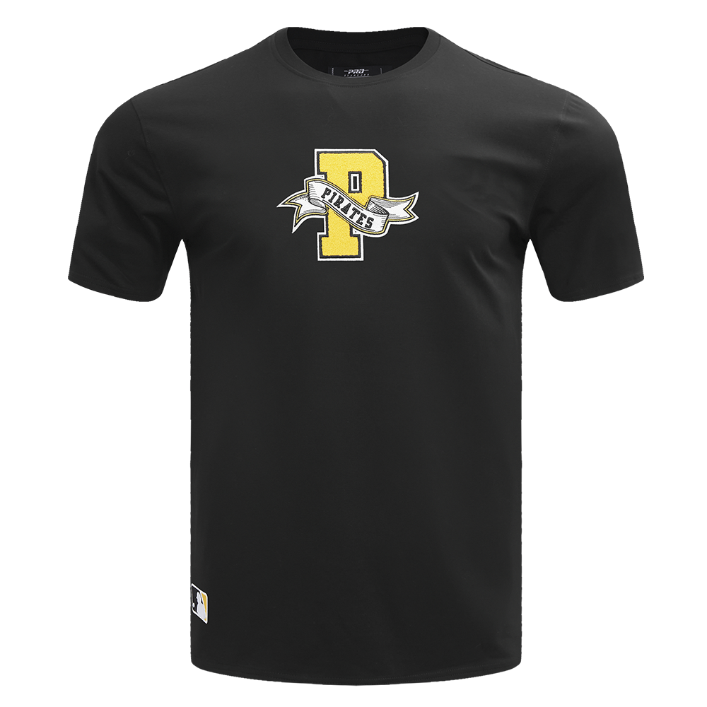 MLB PITTSBURGH PIRATES TEAM PENNANTS T-SHIRT À MANCHES COURTES POUR HOMME (NOIR)