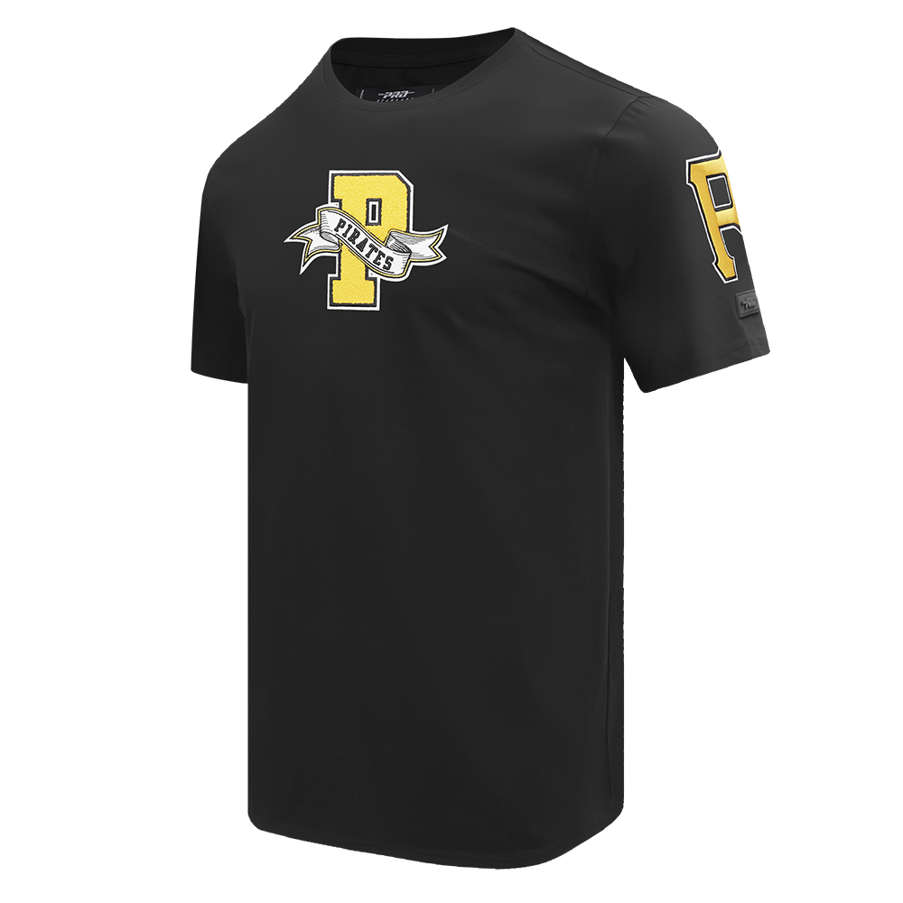 MLB PITTSBURGH PIRATES TEAM PENNANTS T-SHIRT À MANCHES COURTES POUR HOMME (NOIR)