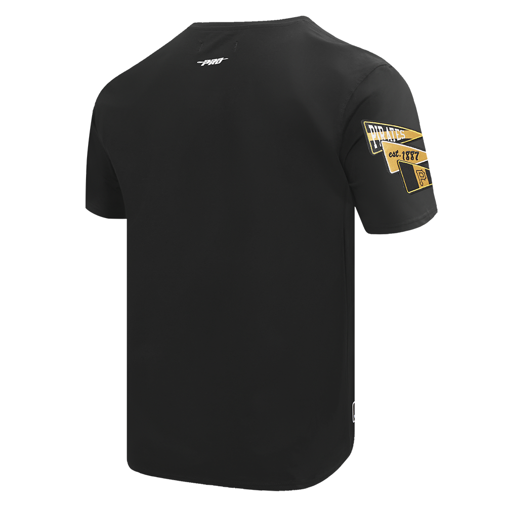 MLB PITTSBURGH PIRATES TEAM PENNANTS T-SHIRT À MANCHES COURTES POUR HOMME (NOIR)