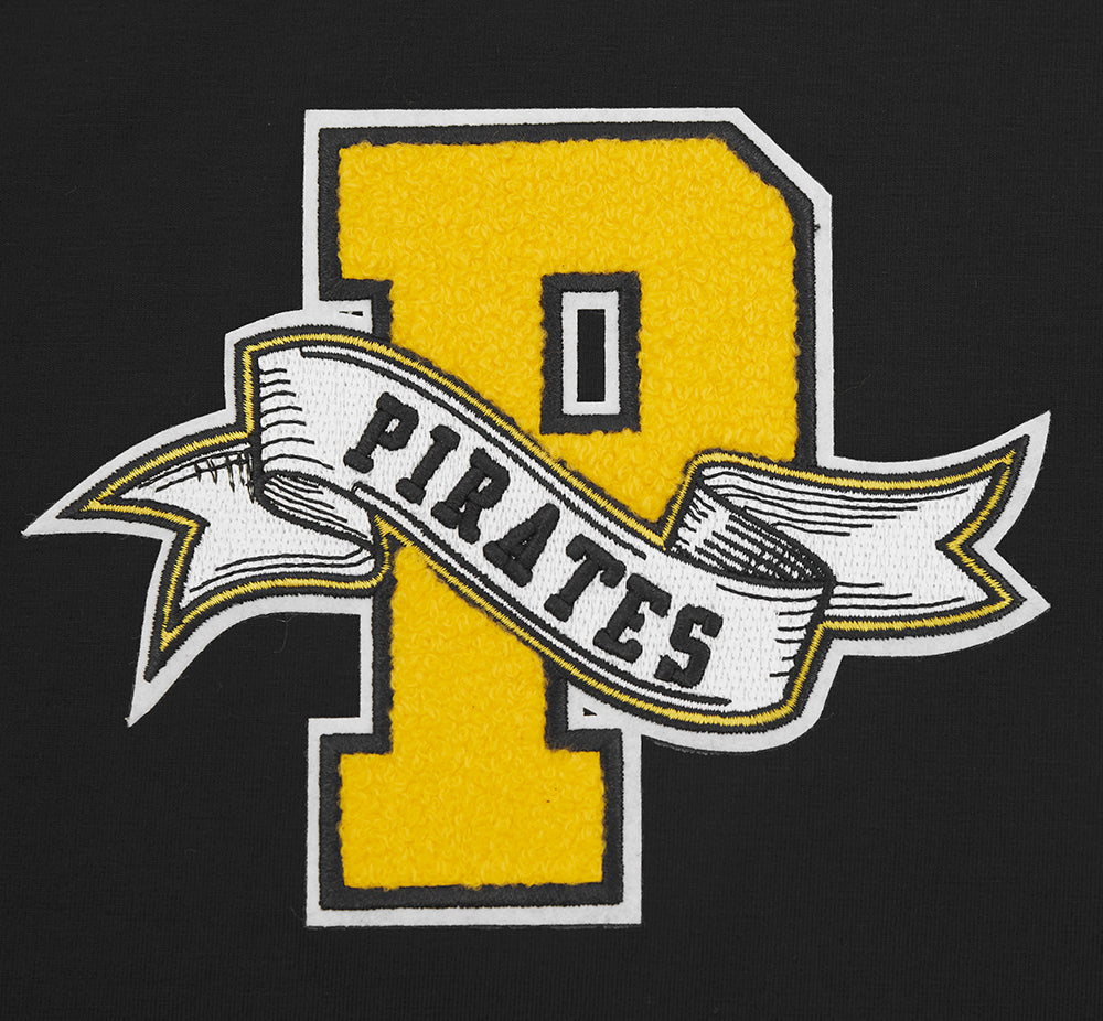 MLB PITTSBURGH PIRATES TEAM PENNANTS T-SHIRT À MANCHES COURTES POUR HOMME (NOIR)