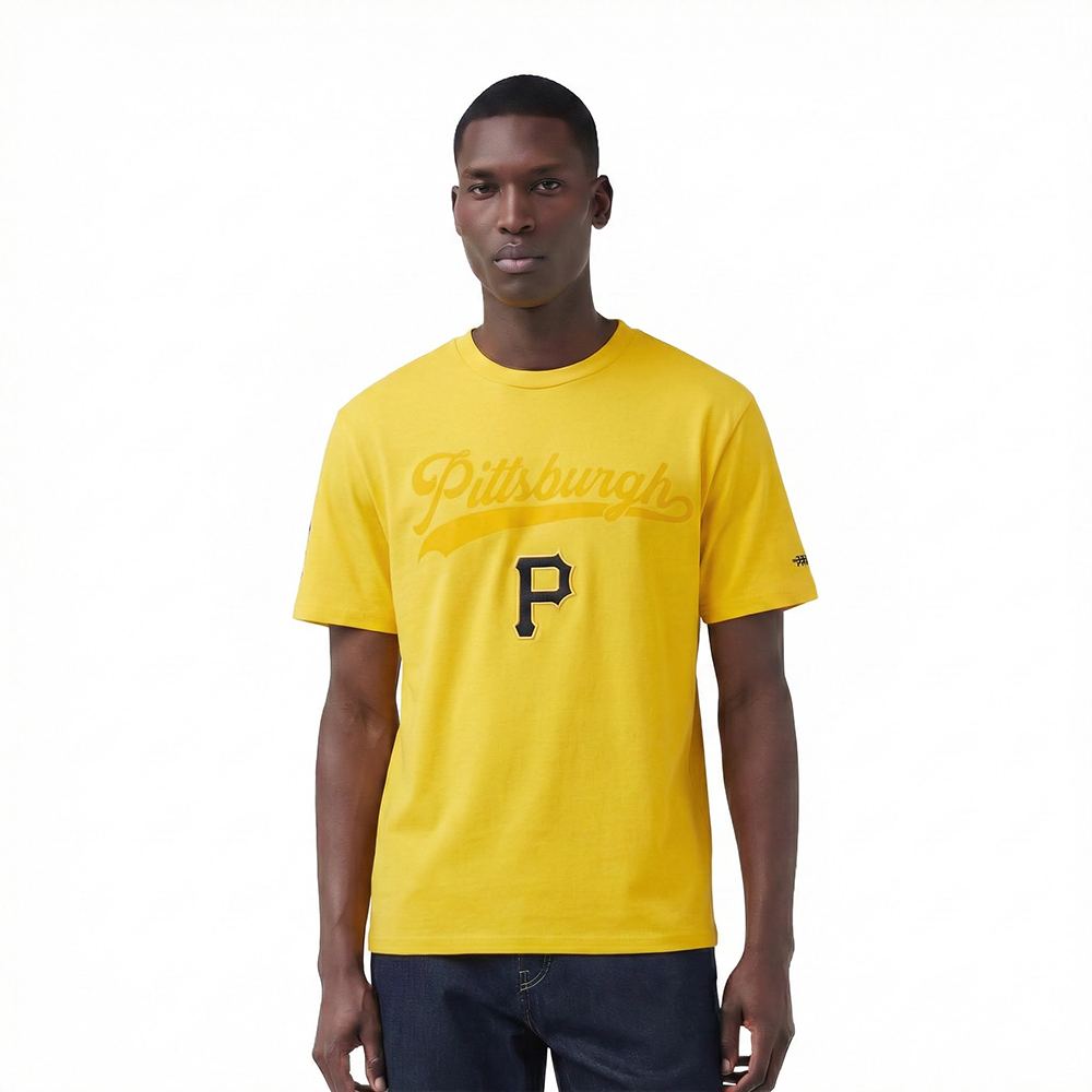 MLB PITTSBURGH PIRATES LIVING LARGE MEN'S CJ DROP SHOULDER TOP (YELLOW)