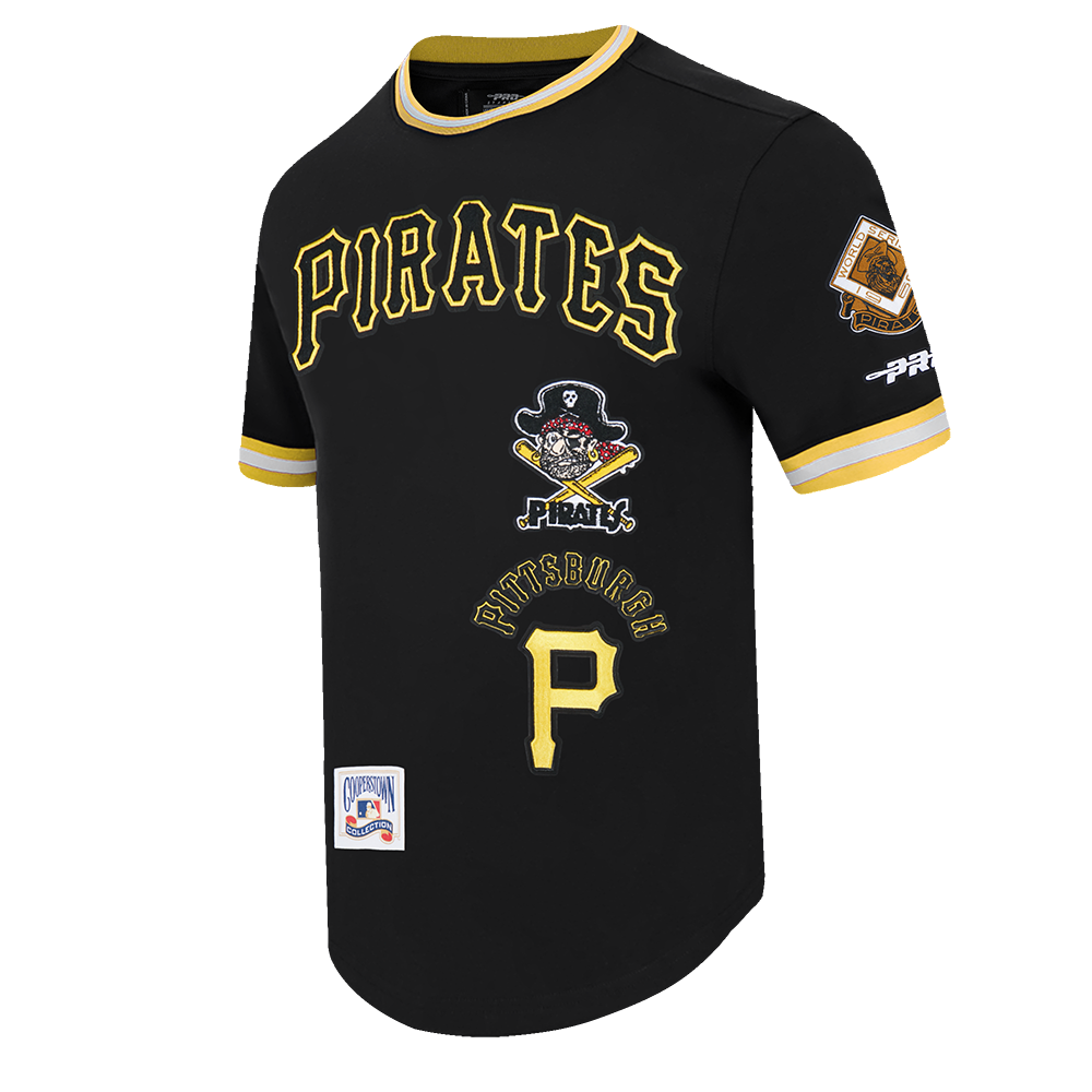 MLB PITTSBURGH PIRATES RETRO CLASSICS MEN'S SHIRT (BLACK/YELLOW)