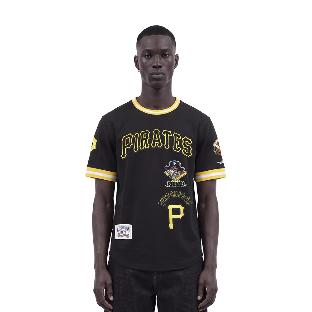 MLB PITTSBURGH PIRATES RETRO CLASSICS MEN'S SHIRT (BLACK/YELLOW)