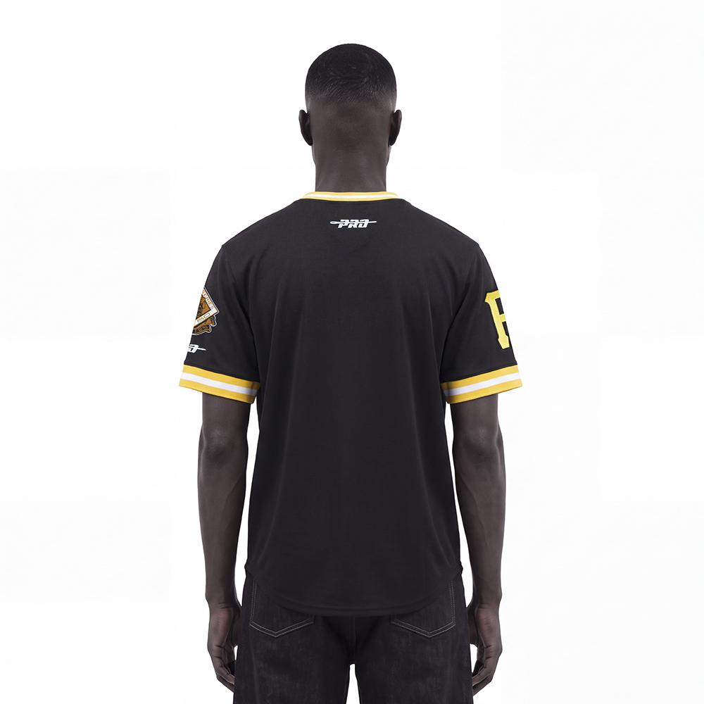 MLB PITTSBURGH PIRATES RETRO CLASSICS MEN'S SHIRT (BLACK/YELLOW)
