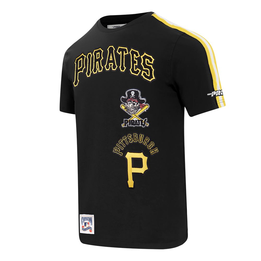 MLB PITTSBURGH PIRATES RETRO CLASSICS HAUT POUR HOMME (NOIR/JAUNE)