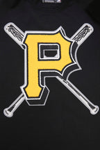 MLB PITTSBURGH PIRATES MASH UP HAUT EN JERSEY SIMPLE POUR HOMME (NOIR)