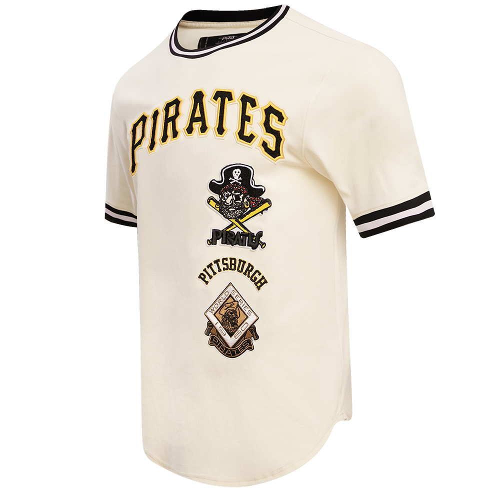 MLB PITTSBURGH PIRATES RETRO CLASSIC HAUT POUR HOMME (COQUILLE D'ŒUF/NOIR)