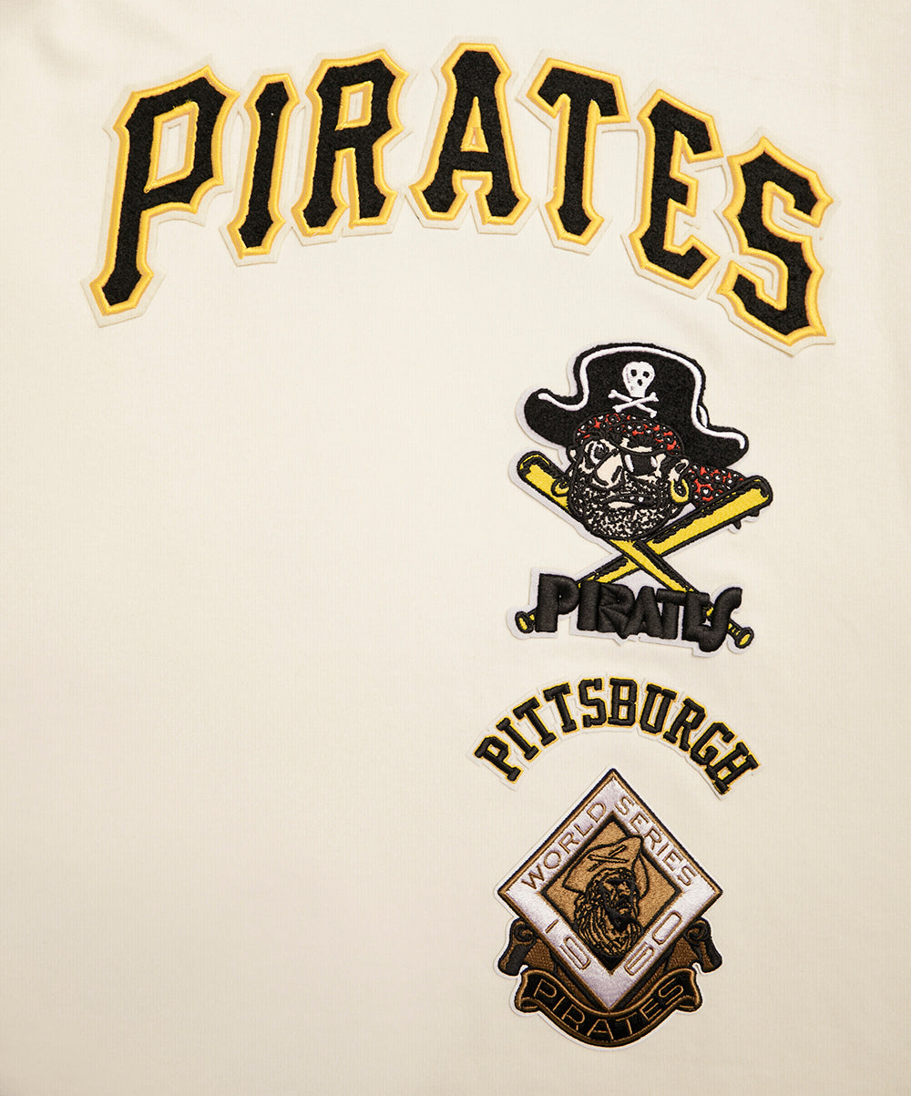 MLB PITTSBURGH PIRATES RETRO CLASSIC HAUT POUR HOMME (COQUILLE D'ŒUF/NOIR)