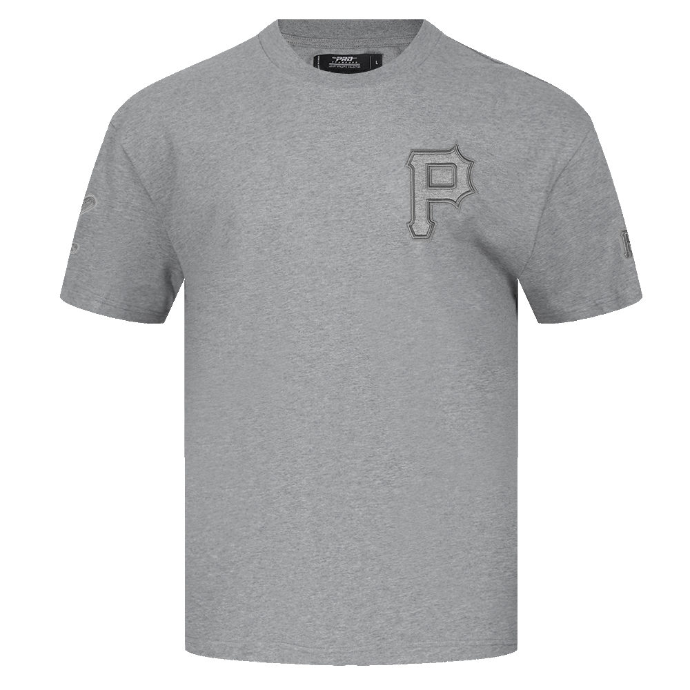 MLB PITTSBURGH PIRATES NEUTRAL HAUT EN JERSEY DE COTON À ÉPAULES TOMBANTES POUR HOMME (GRIS CHINÉ FONCÉ)