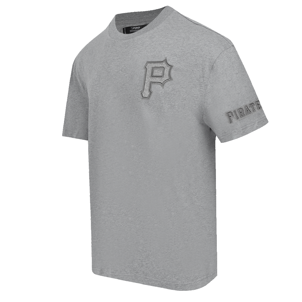 MLB PITTSBURGH PIRATES NEUTRAL HAUT EN JERSEY DE COTON À ÉPAULES TOMBANTES POUR HOMME (GRIS CHINÉ FONCÉ)