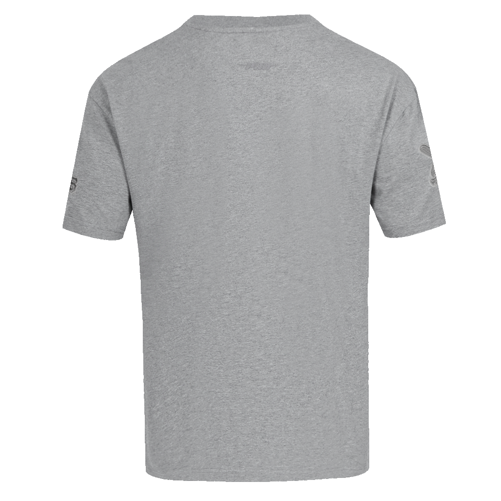 MLB PITTSBURGH PIRATES NEUTRAL HAUT EN JERSEY DE COTON À ÉPAULES TOMBANTES POUR HOMME (GRIS CHINÉ FONCÉ)