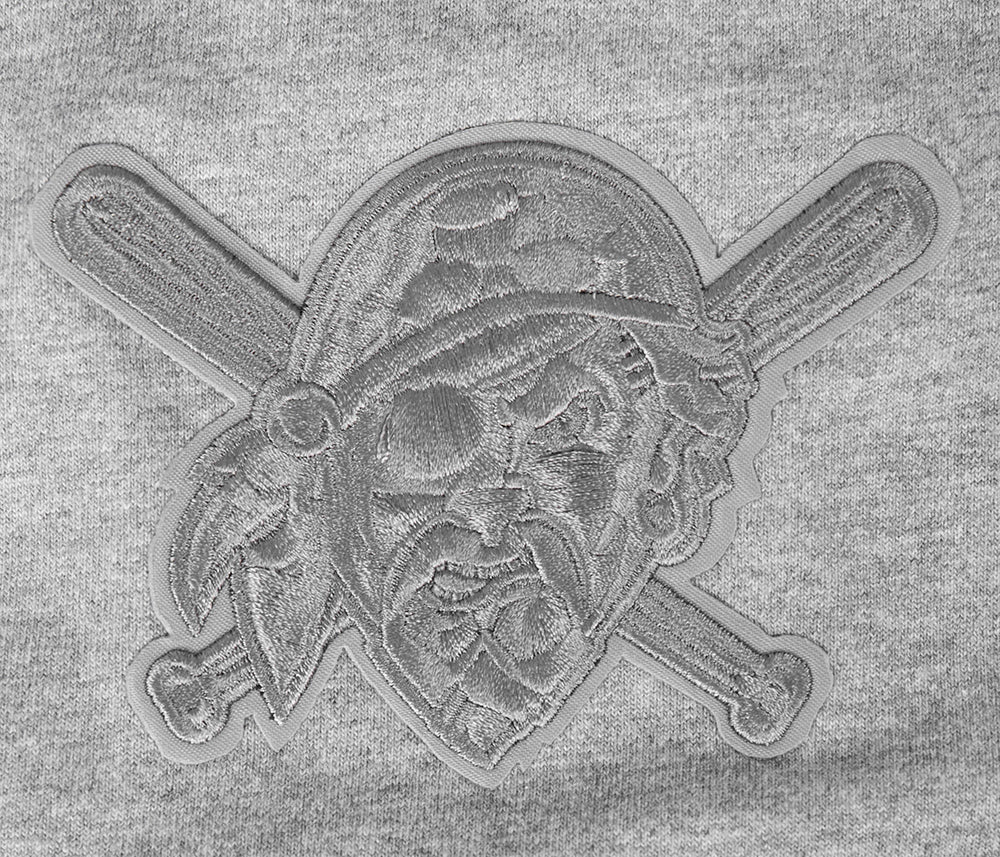 MLB PITTSBURGH PIRATES NEUTRAL HAUT EN JERSEY DE COTON À ÉPAULES TOMBANTES POUR HOMME (GRIS CHINÉ FONCÉ)