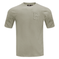 MLB PITTSBURGH PIRATES NEUTRAL HAUT EN JERSEY DE COTON À ÉPAULES TOMBANTES POUR HOMME (TAUPE)