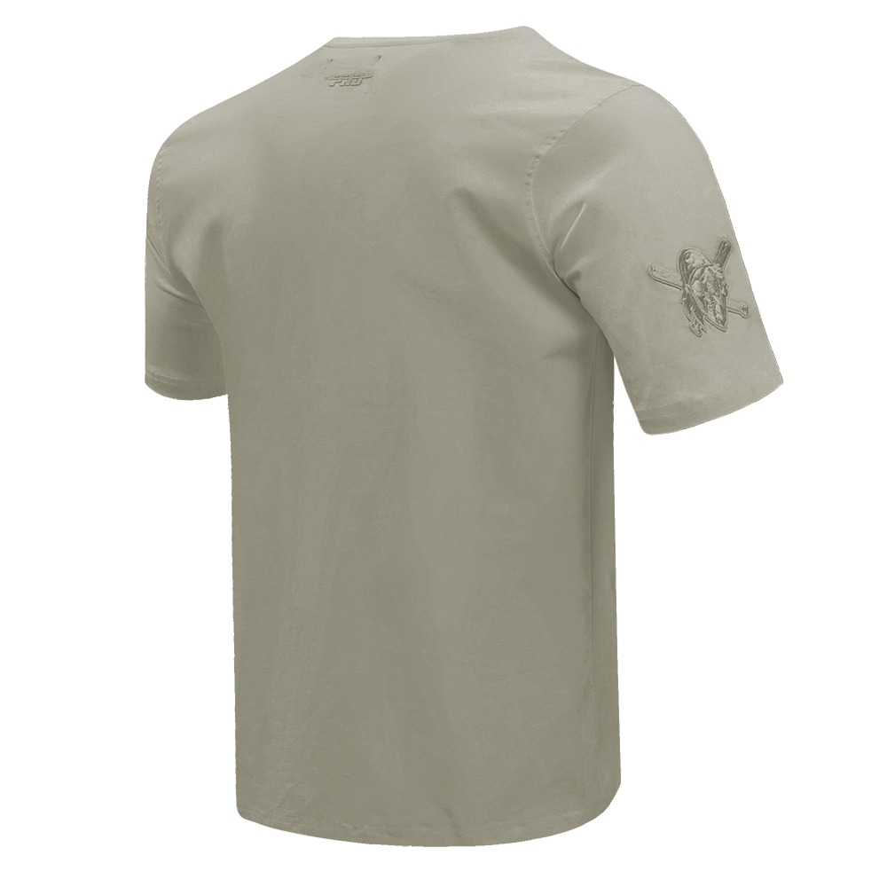 MLB PITTSBURGH PIRATES NEUTRAL HAUT EN JERSEY DE COTON À ÉPAULES TOMBANTES POUR HOMME (TAUPE)