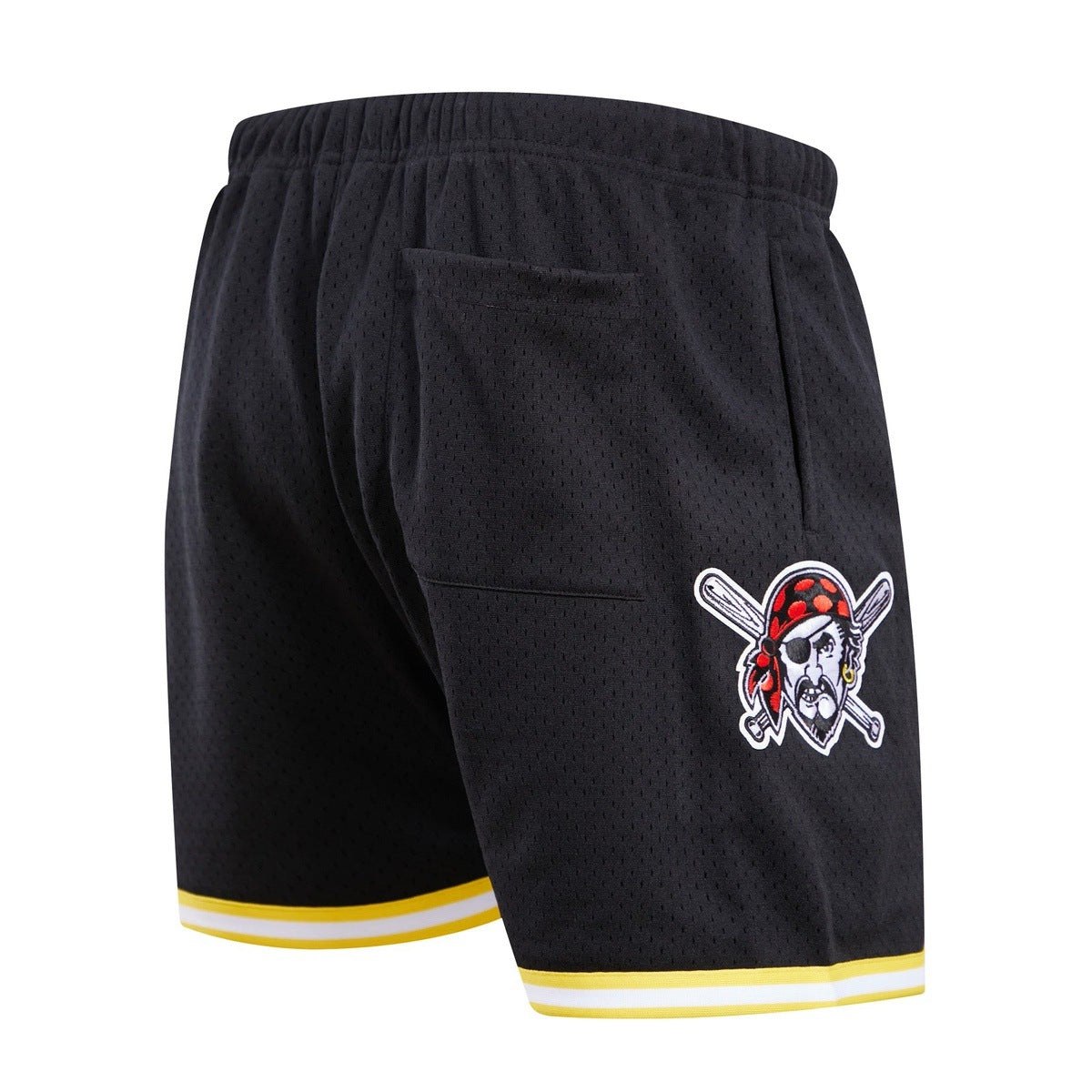 MLB PITTSBURGH PIRATES LOGO MEN'S MESH SHORT (BLACK)
