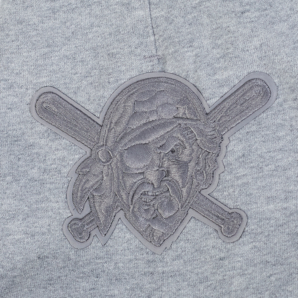 MLB PITTSBURGH PIRATES NEUTRAL SHORT EN MOLLETON POUR HOMME (GRIS CHINÉ FONCÉ)