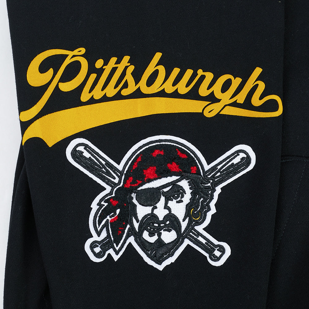 MLB PITTSBURGH PIRATES LIVING LARGE CHANDAIL À CAPUCHON POUR HOMME (NOIR)