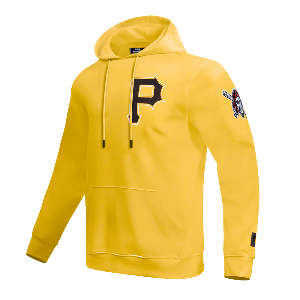 MLB PITTSBURGH PIRATES CLASSIC CHENILLE MEN'S PULLOVER HOODIE (YELLOW)