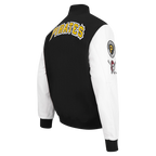 MLB PITTSBURGH PIRATES CLASSIC WOOL MEN'S VARSITY JACKET (BLACK/WHITE)