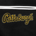 MLB PITTSBURGH PIRATES CLASSIC WOOL MEN'S VARSITY JACKET (BLACK/WHITE)