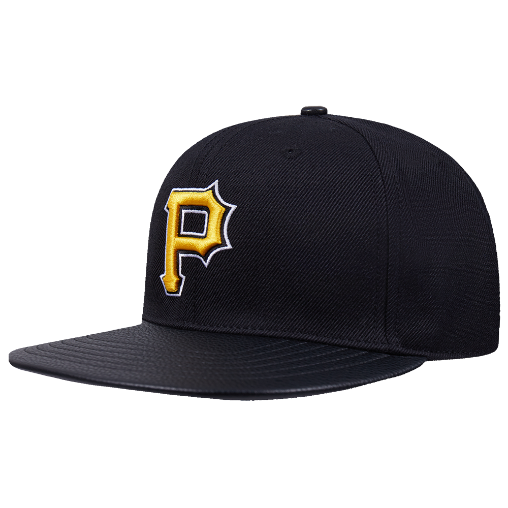 MLB PITTSBURGH PIRATES SCRIPT TAIL WOOL STRAPBACK (BLACK)