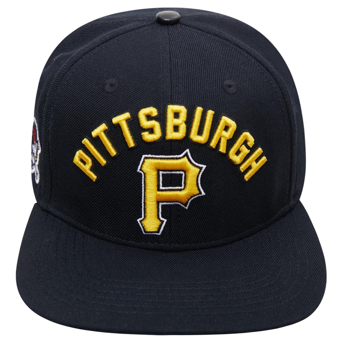 MLB PITTSBURGH PIRATES CASQUETTE SNAPBACK EN LAINE À LOGO EMPILÉ POUR UNISEXE (NOIR)