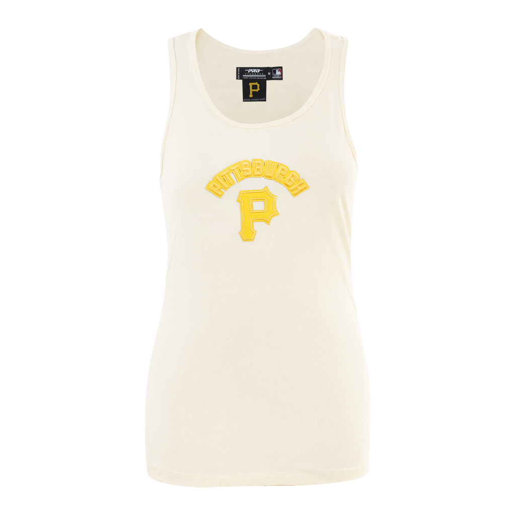 MLB PITTSBURGH PIRATES TRIPLE TONAL RELAXED FIT WOMEN'S RACERBACK (EGGSHELL)