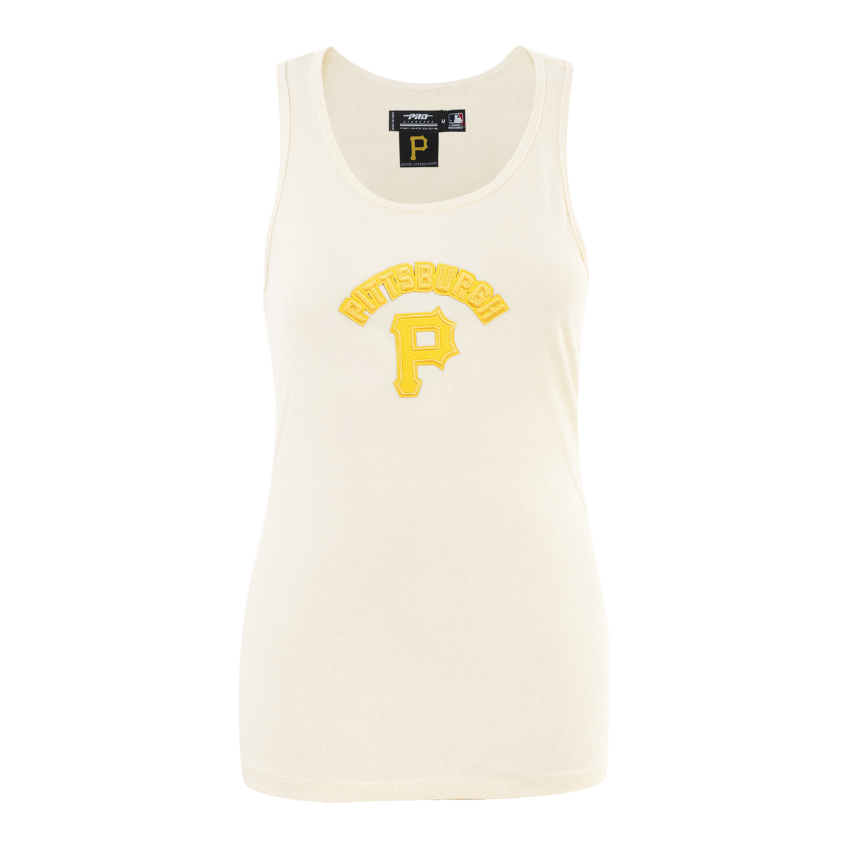MLB PITTSBURGH PIRATES TRIPLE TONAL RELAXED FIT WOMEN'S RACERBACK (EGGSHELL)