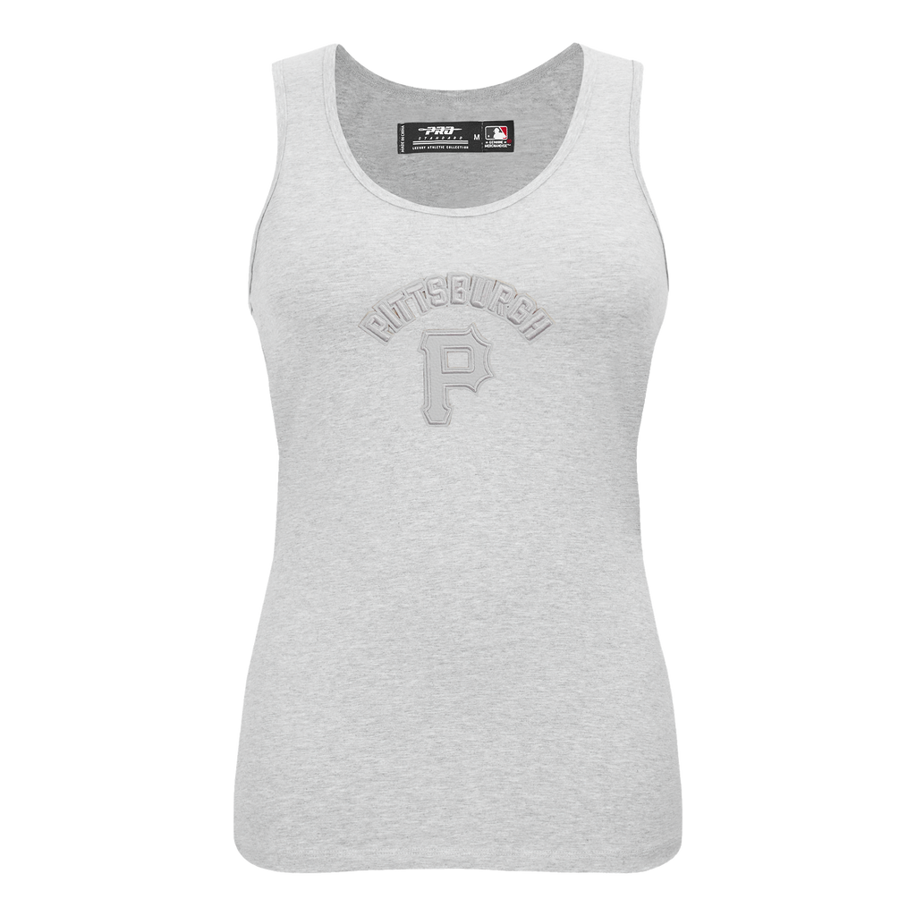 MLB PITTSBURGH PIRATES TRIPLE TONAL RELAXED FIT WOMEN'S RACERBACK (HEATHER GREY)