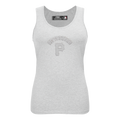 MLB PITTSBURGH PIRATES TRIPLE TONAL RELAXED FIT WOMEN'S RACERBACK (HEATHER GREY)